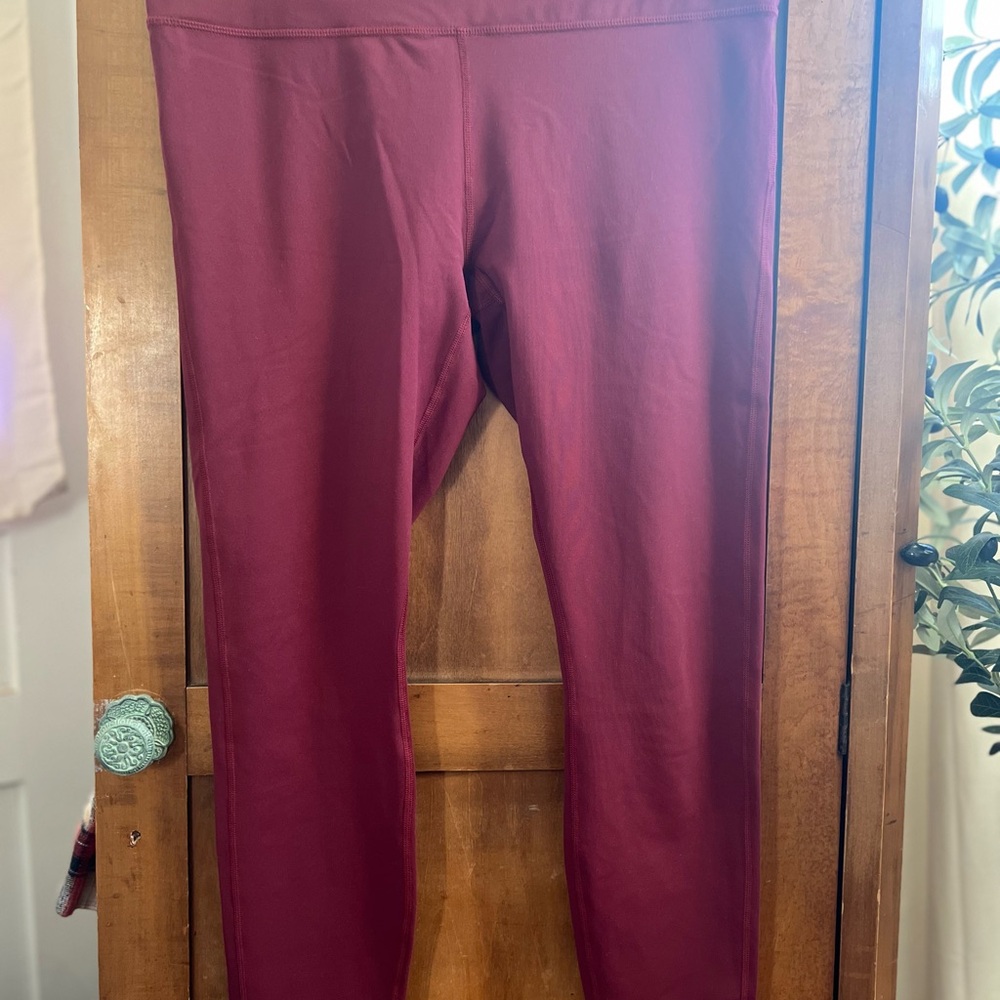 Fabletics Deep Red Leggings